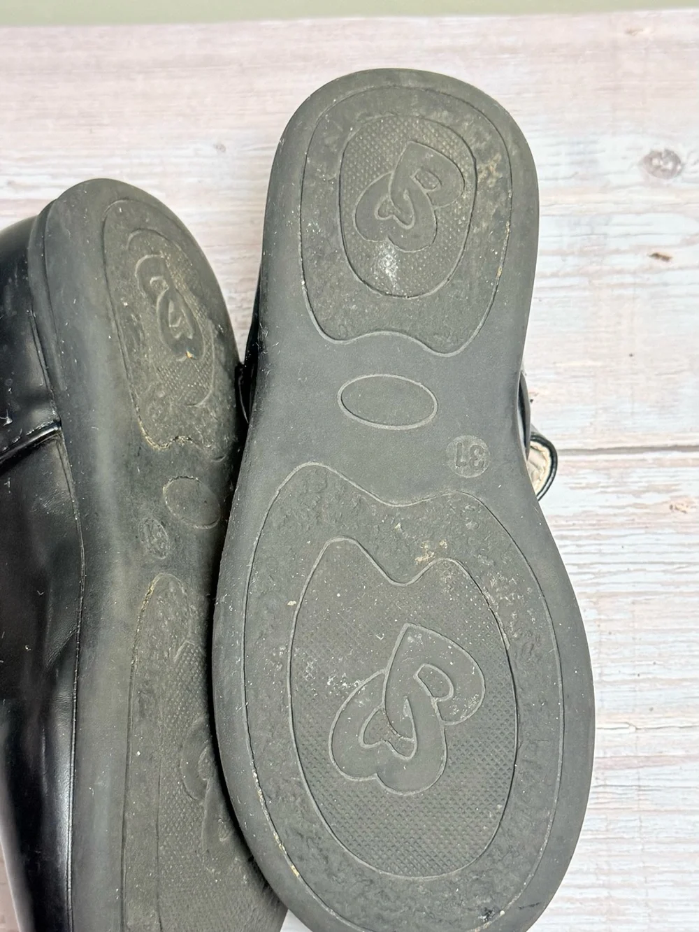 Tong Colour Girls' Black Mary Jane Dress Shoes